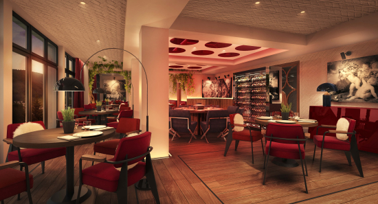 Weinrestaurant in einem Luxushotel