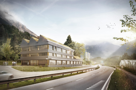 Neubau Betriebsgebäude Rhiienergie